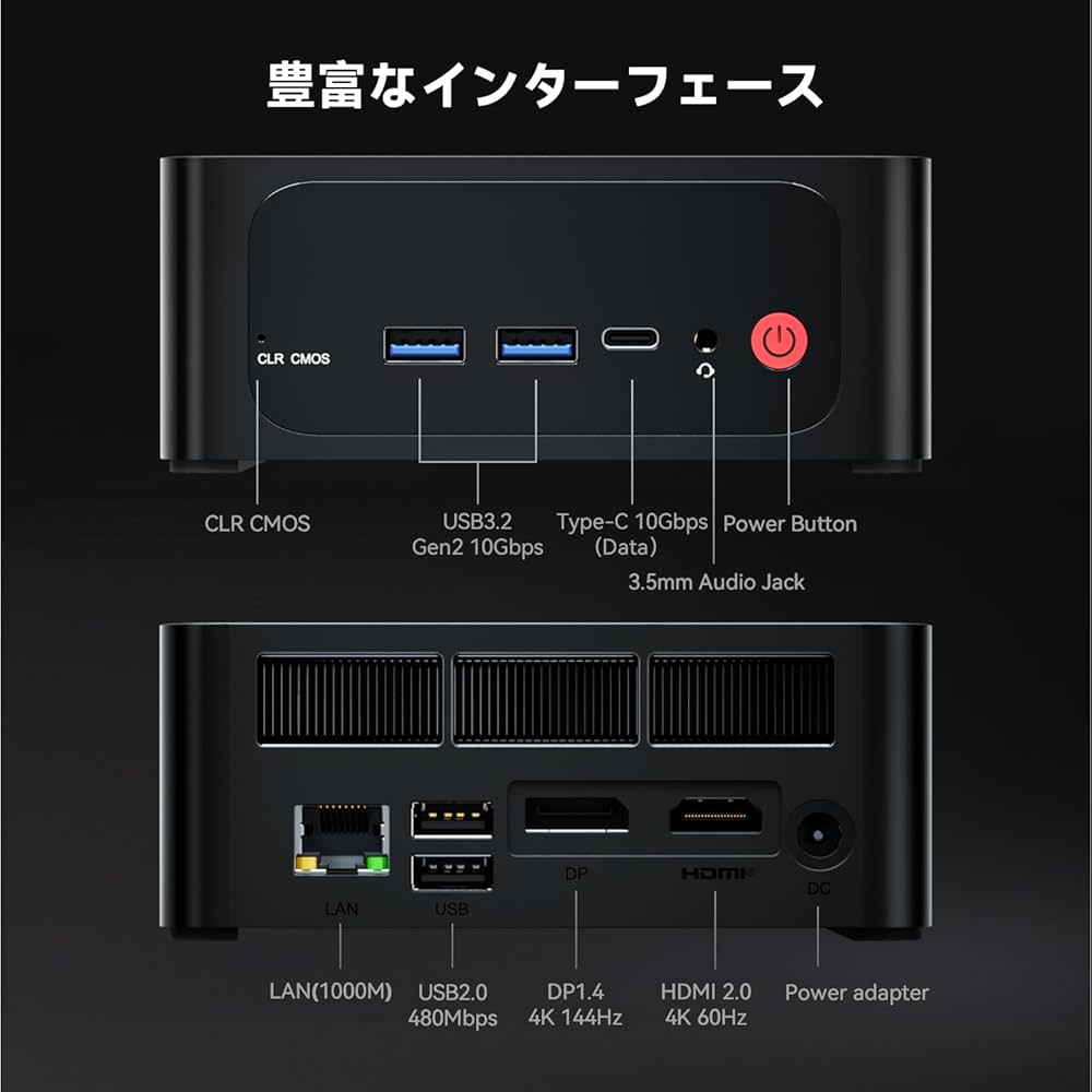 Amazon.co.jp: TRIGKEY G12 ミニPC I5 インテル第12世代 I5-12450H
