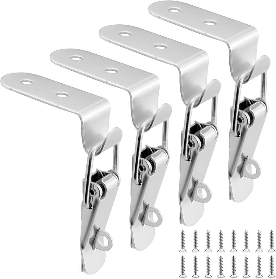 ZIUZI 4PCS 90-Degree Angle Latch, Stainless Steel Corner Latch