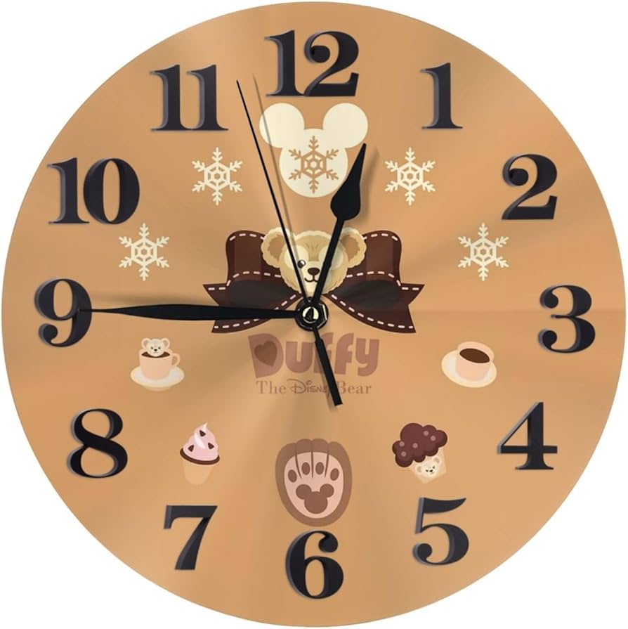 Amazon.co.jp: ダッフィー フレンズ 掛け時計 おしゃれ 北欧 壁掛け