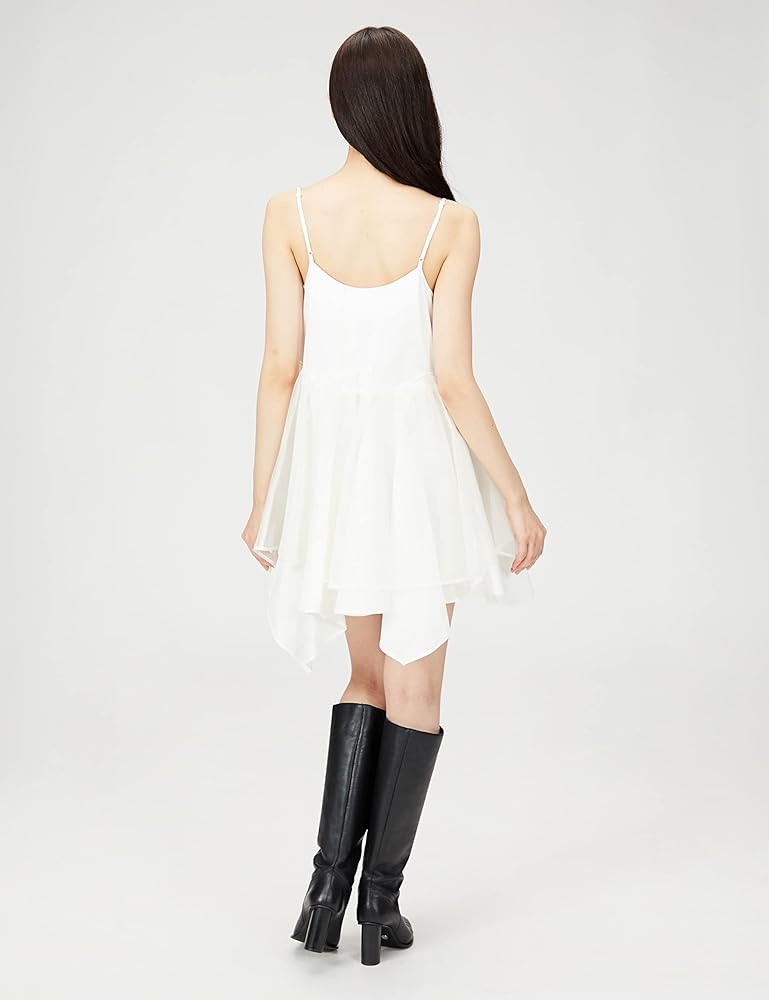 Amazon.co.jp: [SNIDEL] ヘムフリルニットレイヤードワンピ SWNO225048