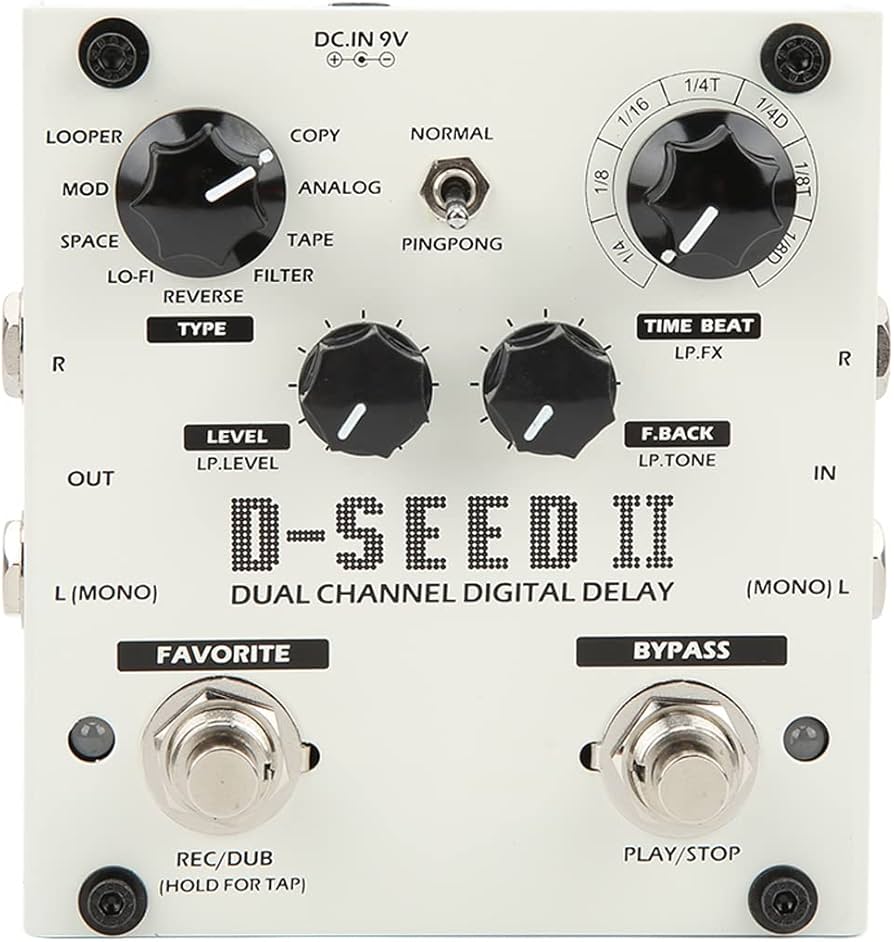 Amazon | エレクトリックギター マルチペダル効果2チャンネルデジタル