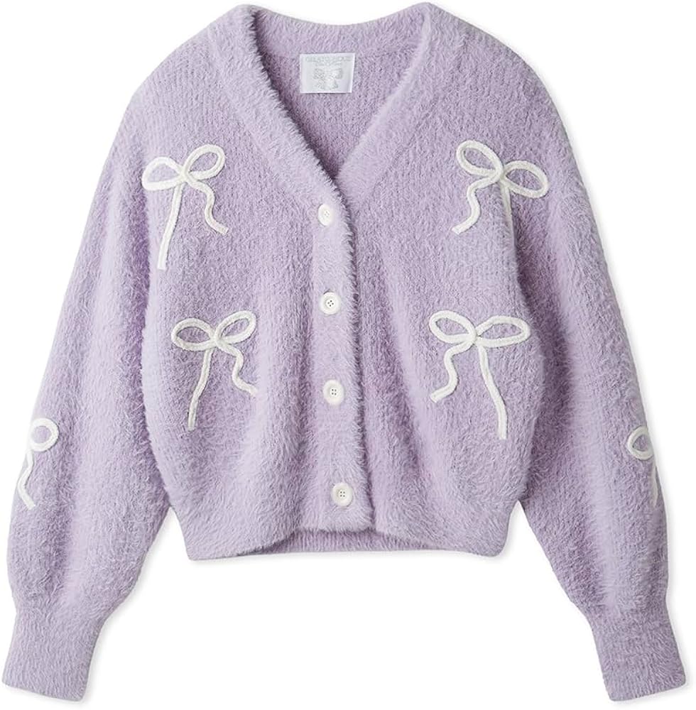 Amazon | [ジェラート ピケ] 【HALLOWEEN】リボンフェザーカーディガン