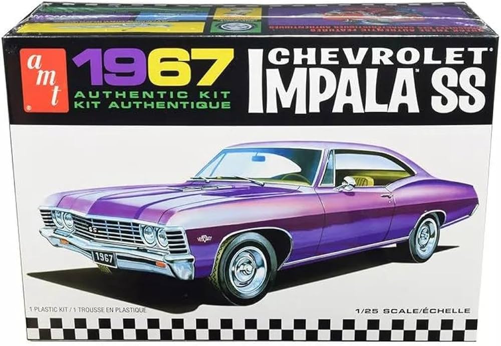 Amazon.com: AMT 981 1967 Chevrolet Impala SS 1:25 Scale Plastic