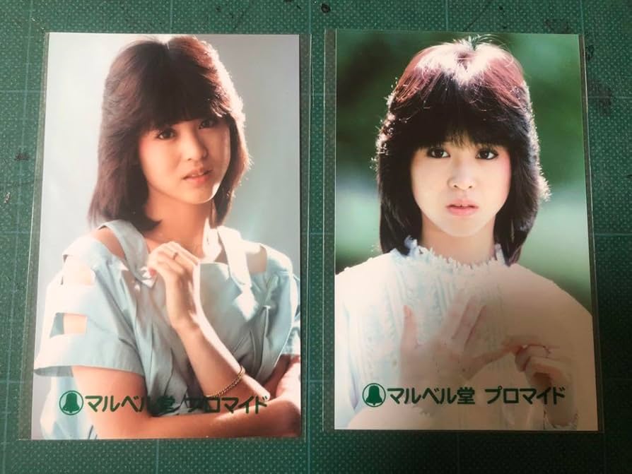 Amazon.co.jp: 松田聖子 マルベル堂プロマイド写真2枚 暖色系 80年代