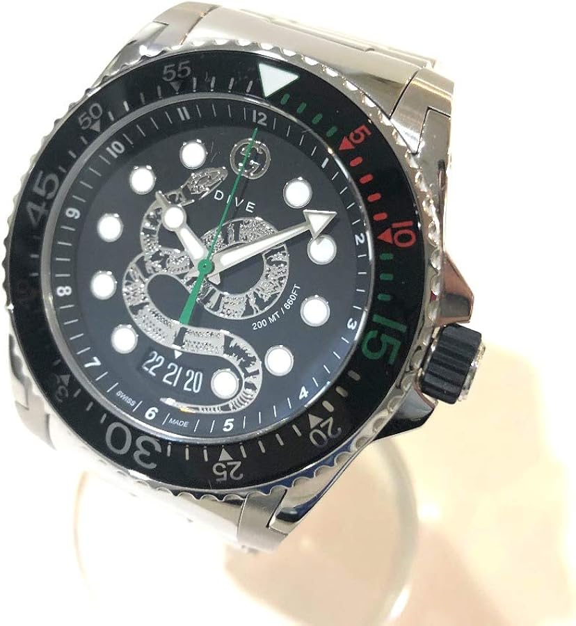 Amazon.co.jp: (グッチ)GUCCI 136.2(YA136218) DIVE ダイヴ スネーク