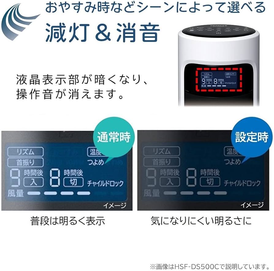 Amazon | 日立 スリム扇風機 DCモーター 風量6段階 うちわ風 内部