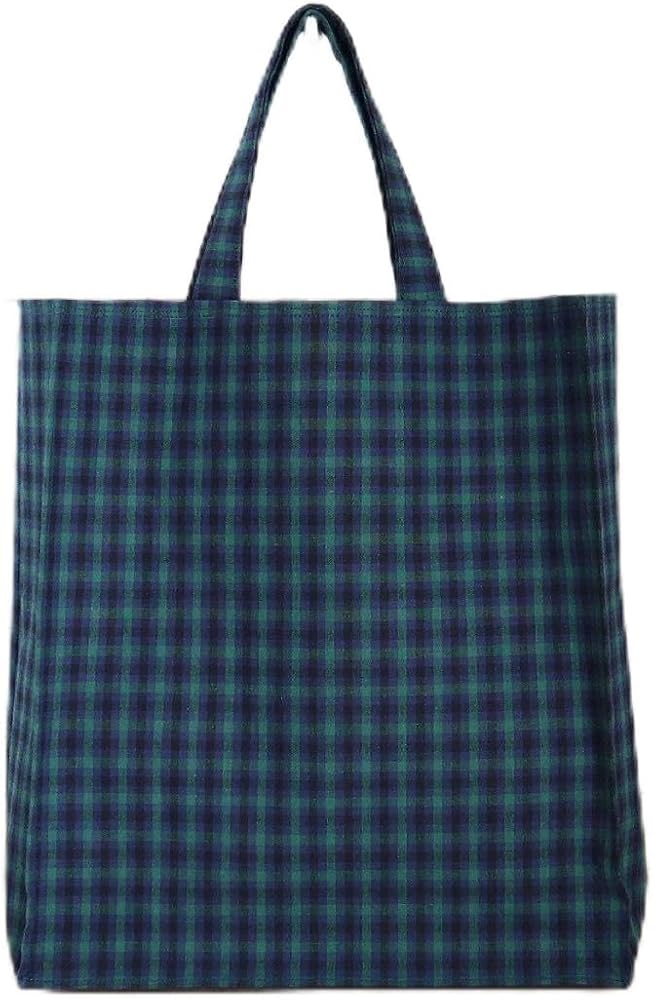 Amazon | ファミリア風 緑チェック ネイビー タータンチェック 紙袋型