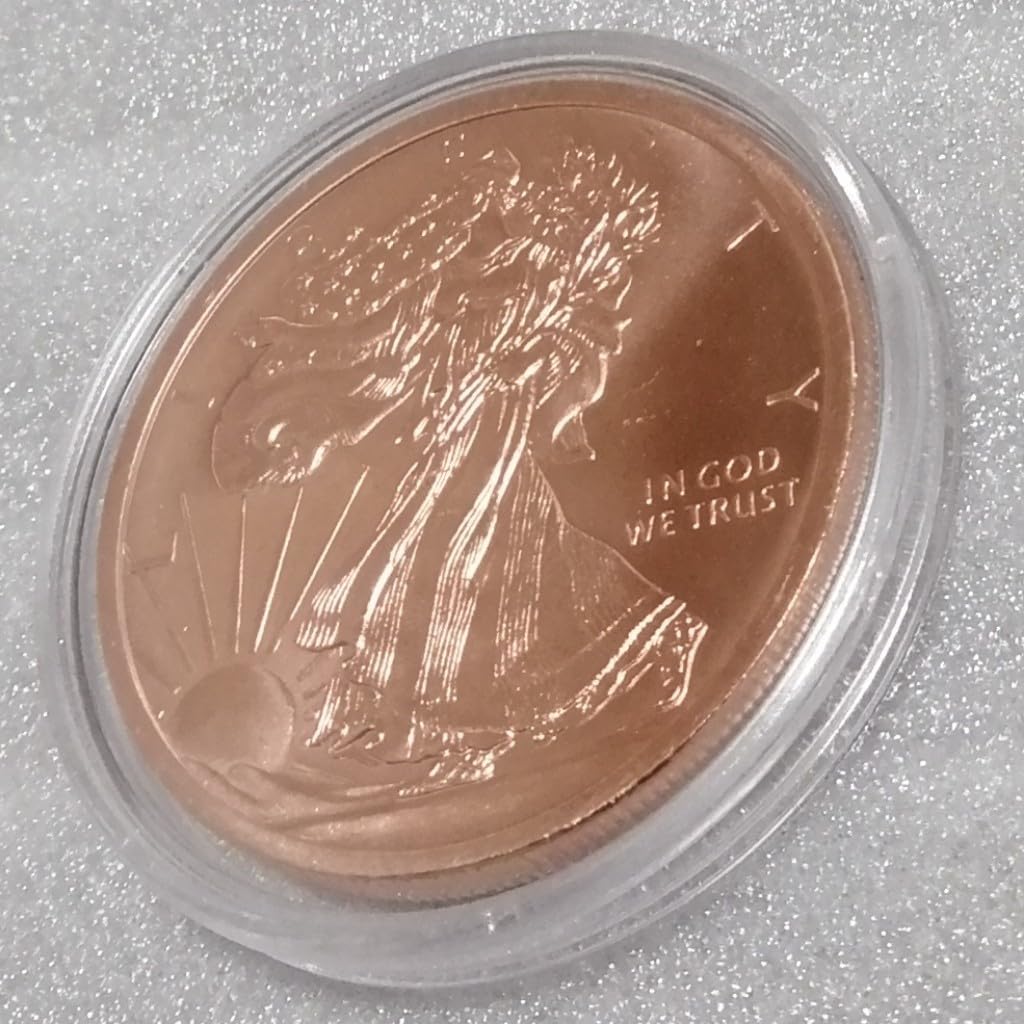 Amazon.co.jp: アメリカウォーキングリバティ銅ラウンド純銅12枚セット