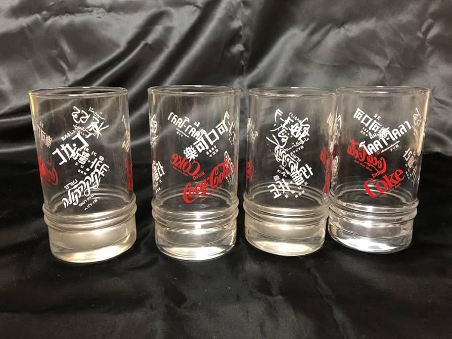 Amazon | ノベルティ グラス 昭和 レトロ コカ コーラ ワールドグラス