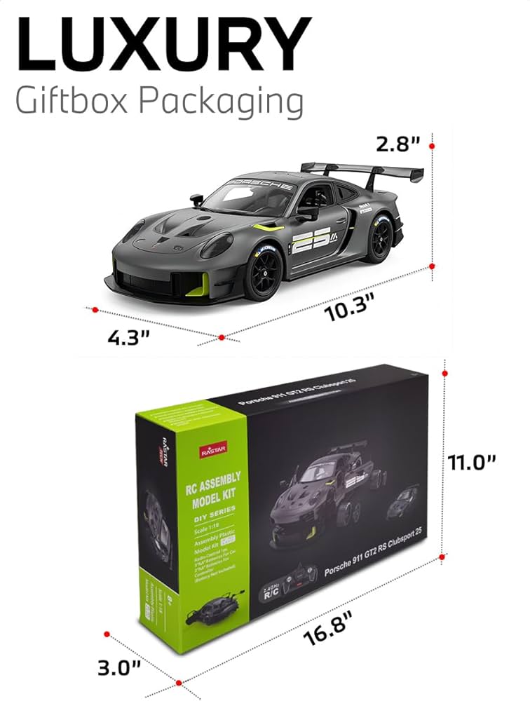 Amazon.co.jp: RASTAR 99600 1/18 ポルシェ 911 コレクタブルRCカー