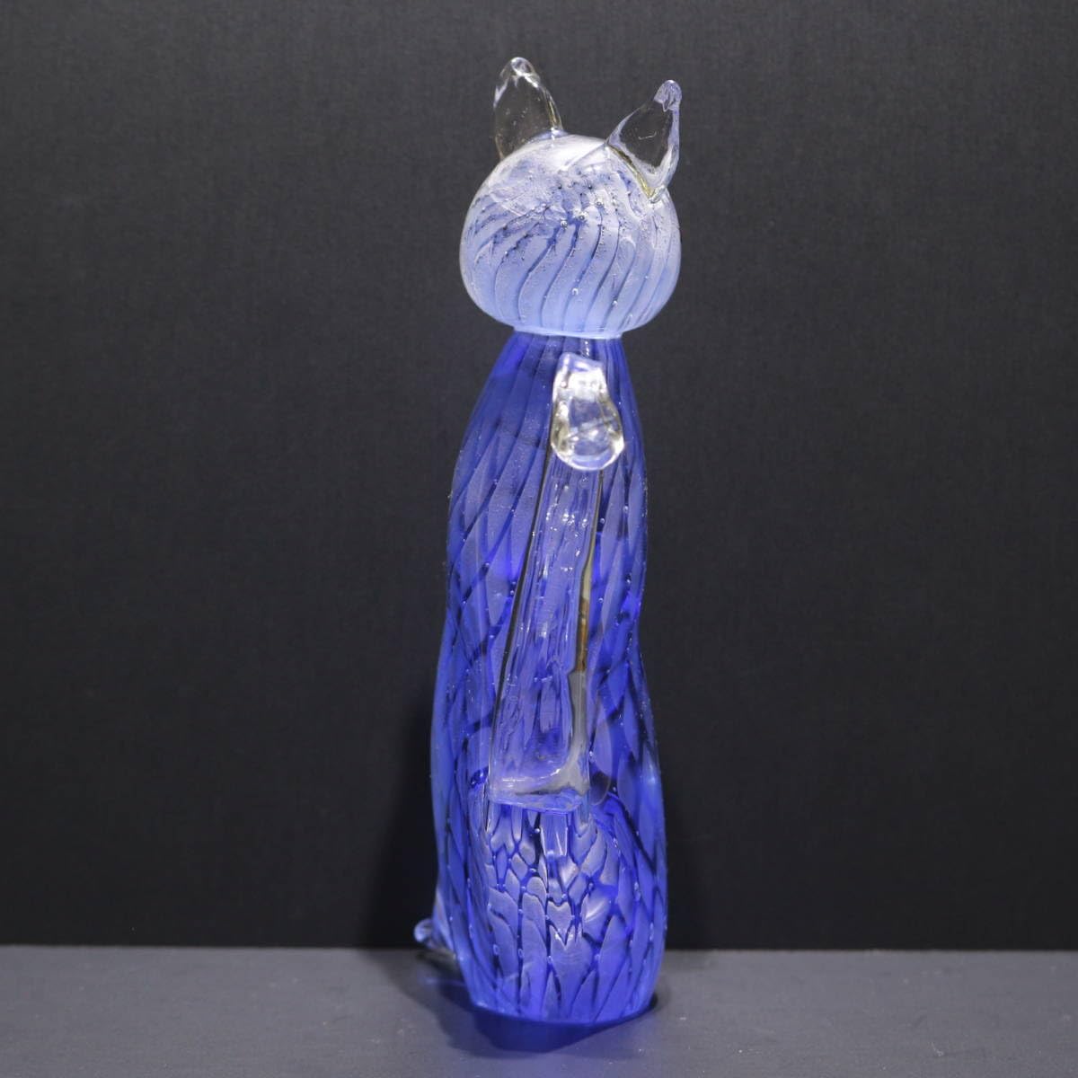 Amazon.co.jp: formia 猫 オブジェ フィギュリン 置物 ムラノ