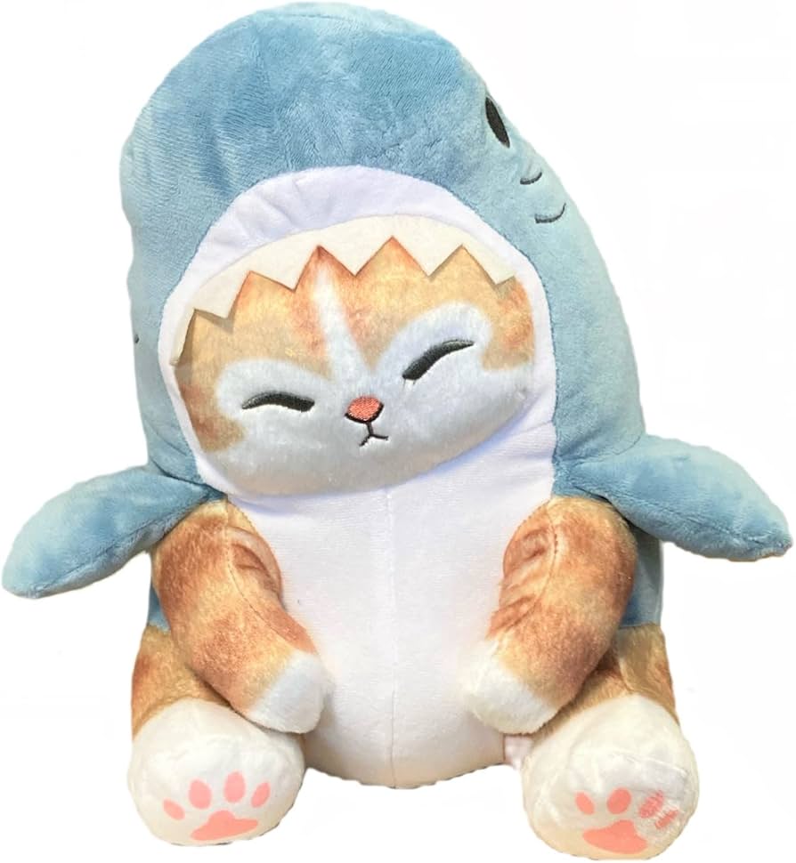 Amazon.co.jp: mofusand 海の生き物 BIGにゃんぬいぐるみ2 サメにゃん