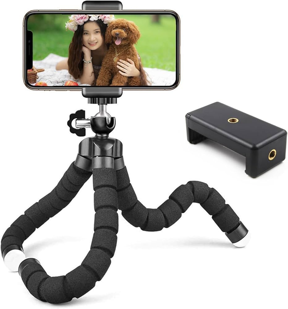 Amazon | YFFSFDC スマホ三脚 超小型 一眼レフ くねくね三脚 自撮り