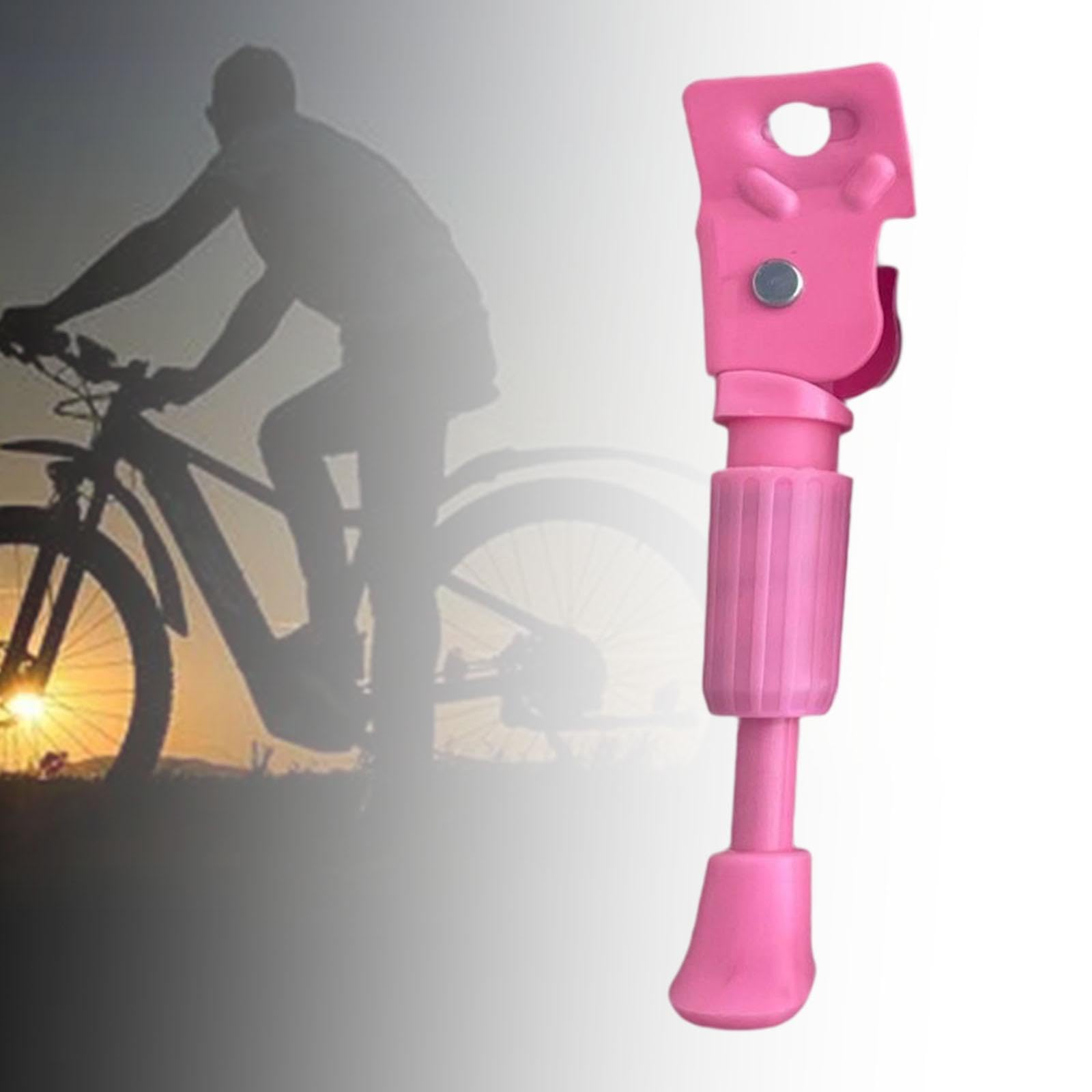 Amazon | 子供用自転車キックスタンド ピンク シングルレッグキック