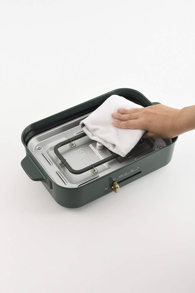 Amazon | bruno コンパクトホットプレート [ カクタスグリーン / 本体