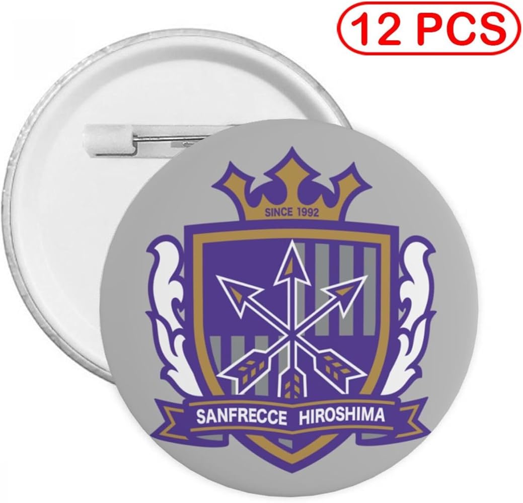 Amazon | サンフレッチェ広島（12の）。丸いボタンバッジ、ブローチ