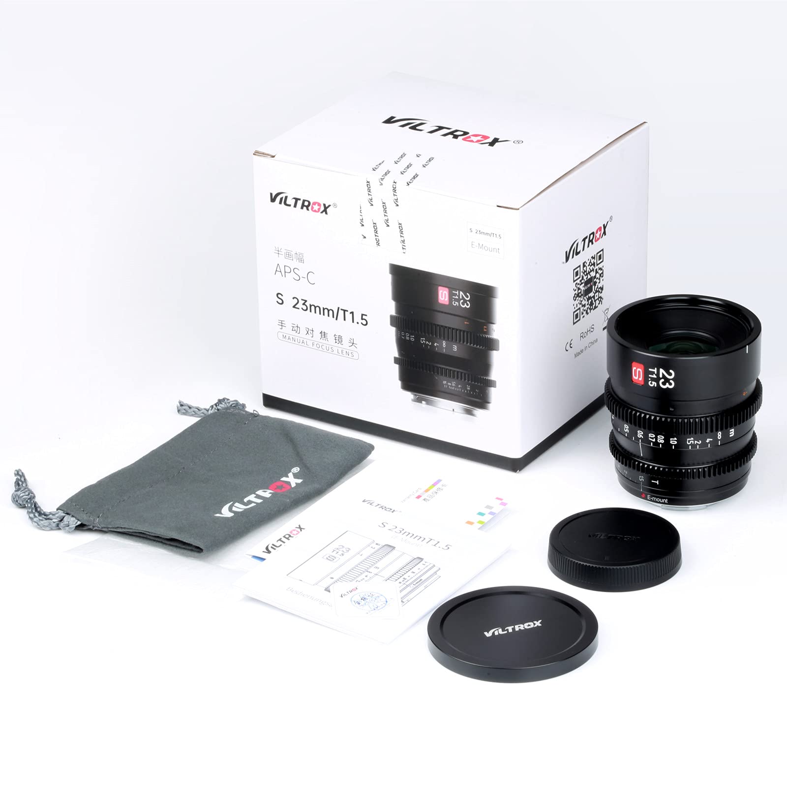 Amazon | Viltrox S23mm T1.5 プロフェッショナルシネマレンズ APS-C