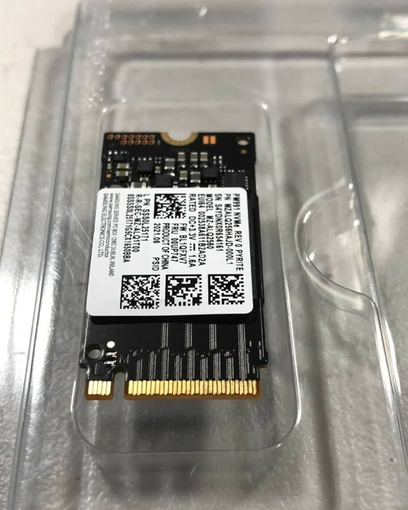Amazon | Samsung SSD 256GB PM991 M.2 2242 42mm PCIe 3.0 x4 NVMe