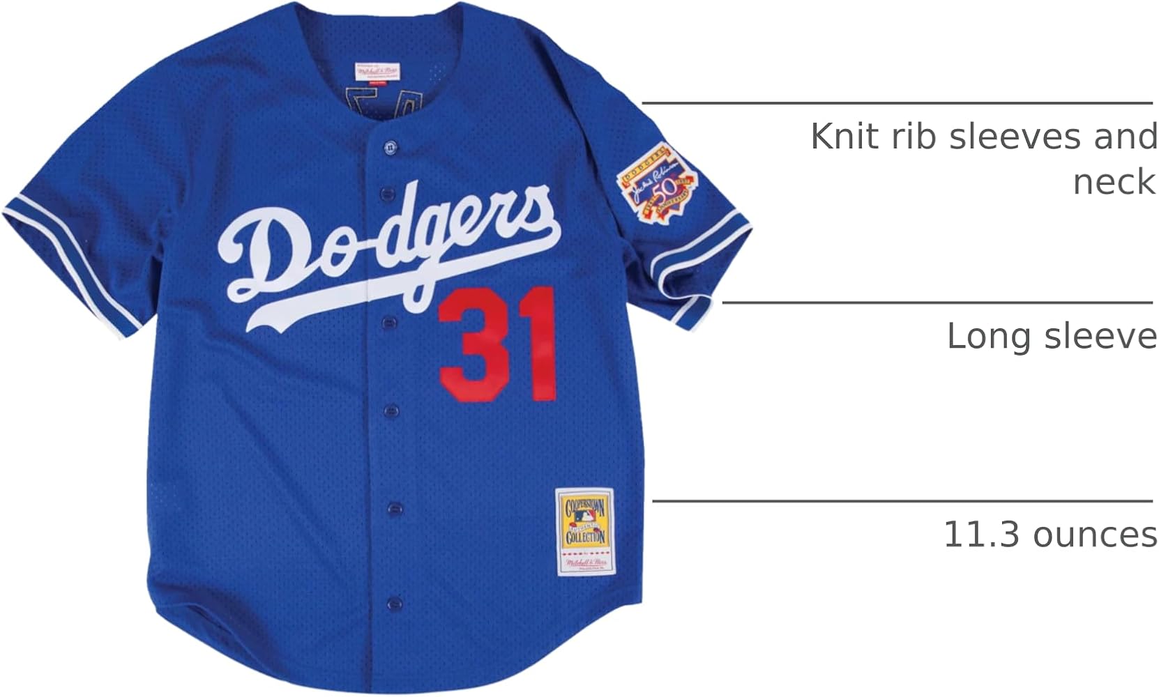 Amazon.com: Mitchell & Ness Los Angeles Dodgers 1997 Mike Piazza