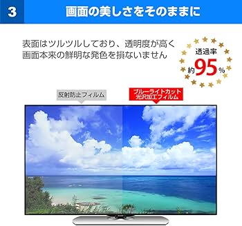 Amazon | メディアカバーマーケット 45型 液晶テレビ保護パネル ブルー