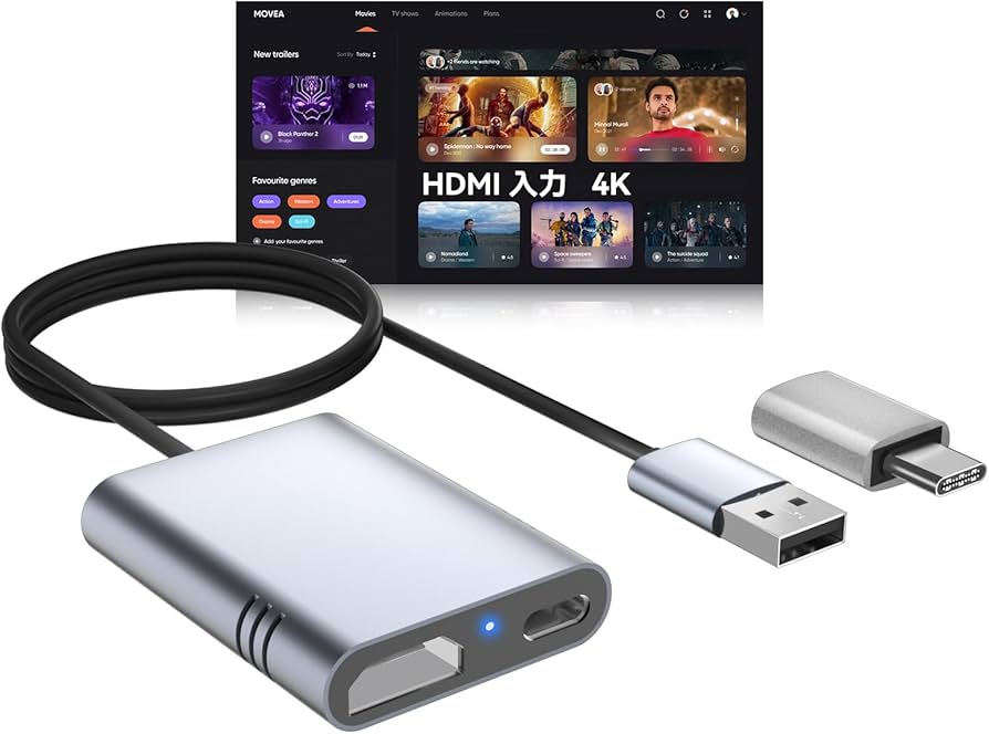 Amazon.co.jp: LVEHO HDMIマルチメディアアダプター、HDMI入力