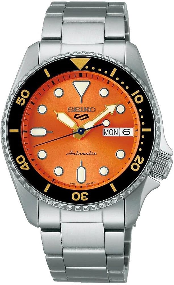 Amazon.com: SEIKO 5 Sports Automatic Orange Dial Men's Watch