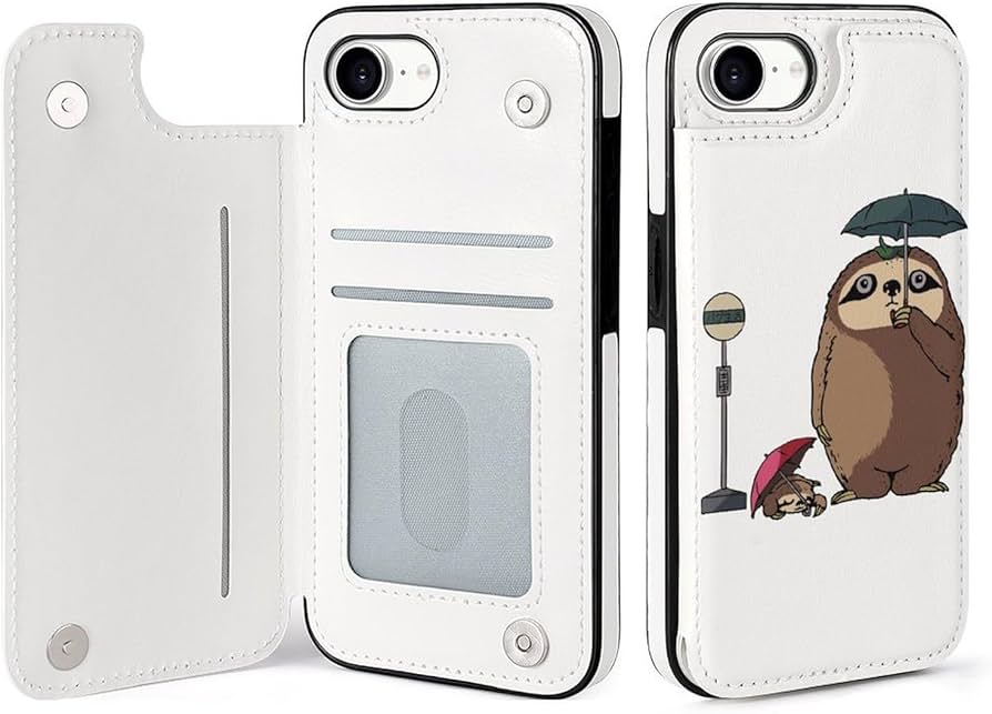 Amazon.co.jp: 【iPhone16e ケース 手帳型】 おもしろ ナマケモノ