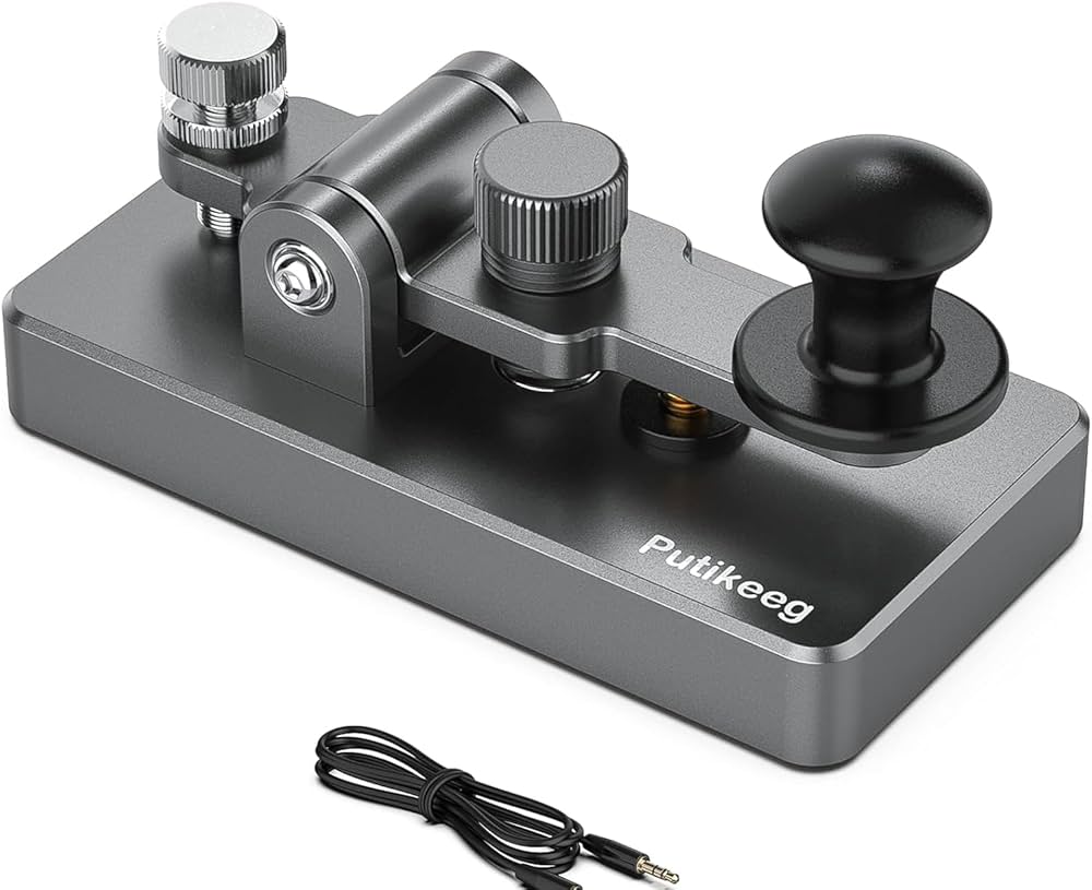 Amazon.co.jp: PUTIKEEG アマチュア無線 電鍵 パドル モールス信号
