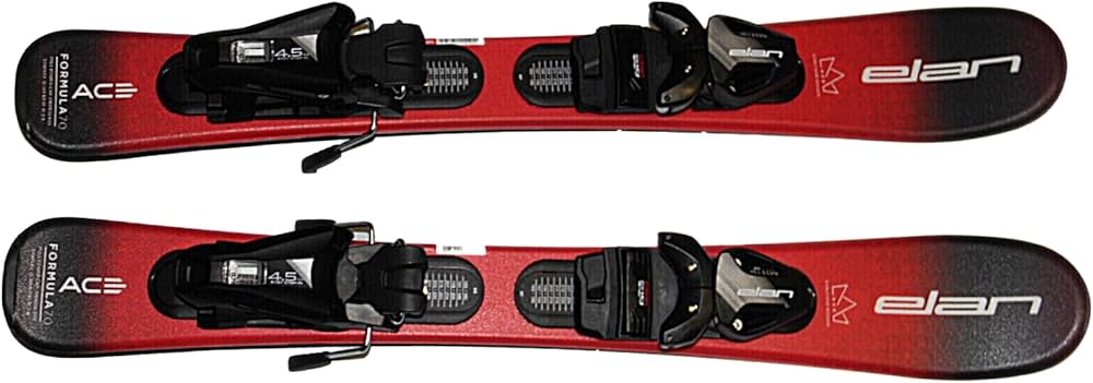Amazon.com : Elan Kids skis 70cm ELAN Formula red with EL4.5 GW