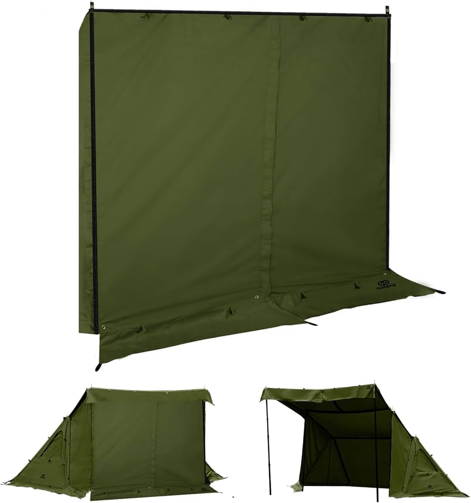 Amazon | GOGlamping G・G PUP 2.0パップテント専用 前幕tc 1人用 炎幕