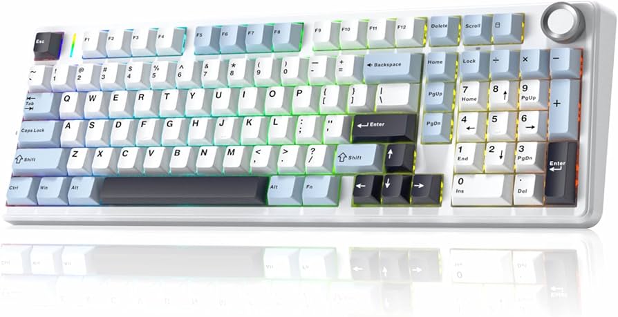 Amazon.com: x Aula F99 Pro Wireless Mechanical Keyboard, Gasket