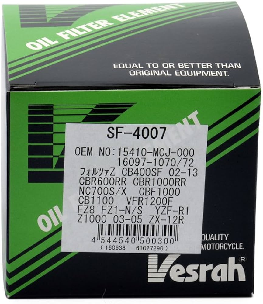 Amazon | ベスラ(Vesrah) オイルフィルター ホンダ、ヤマハ、スズキ