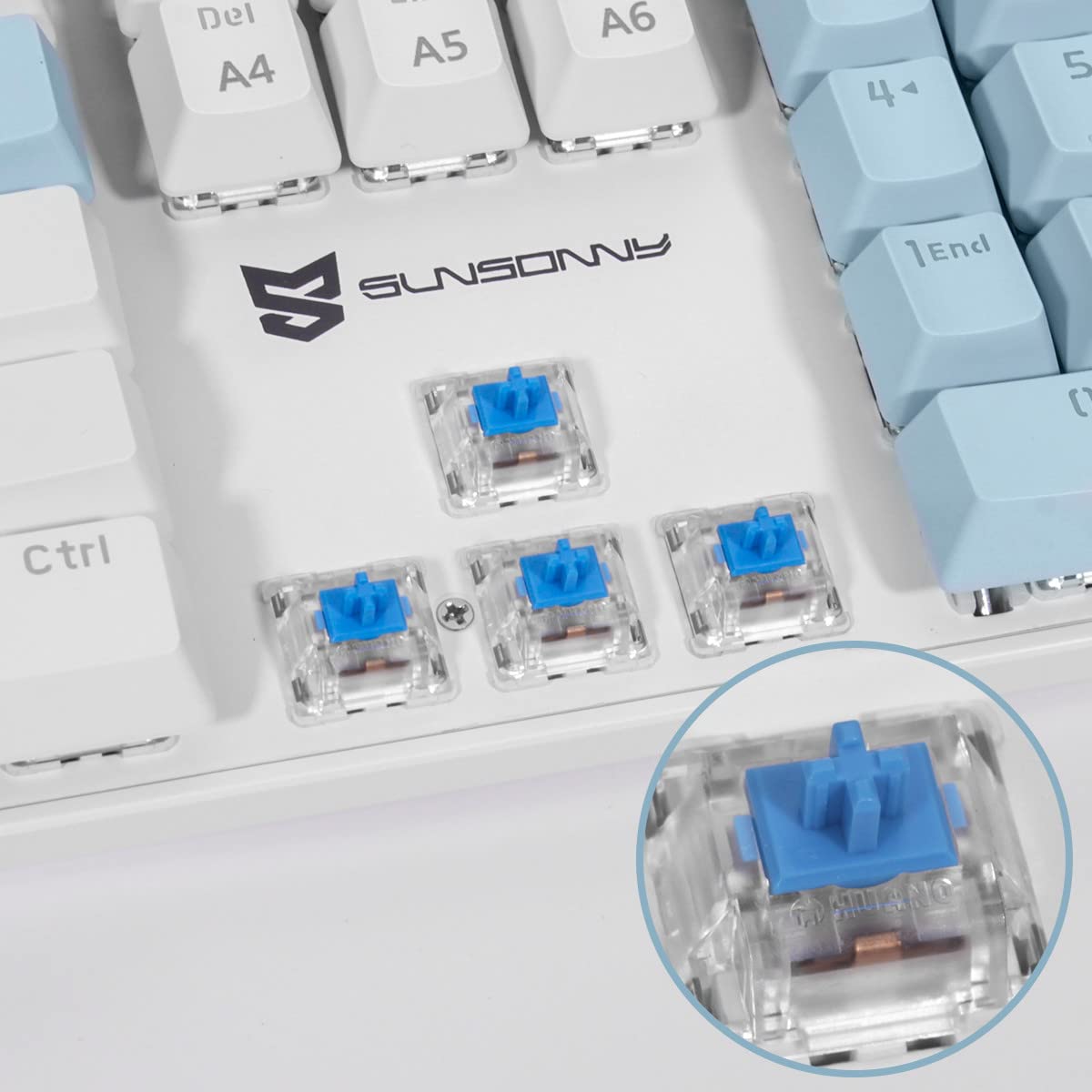 Amazon | Merdia メカニカル式ゲーミングキーボード 全104キーボード