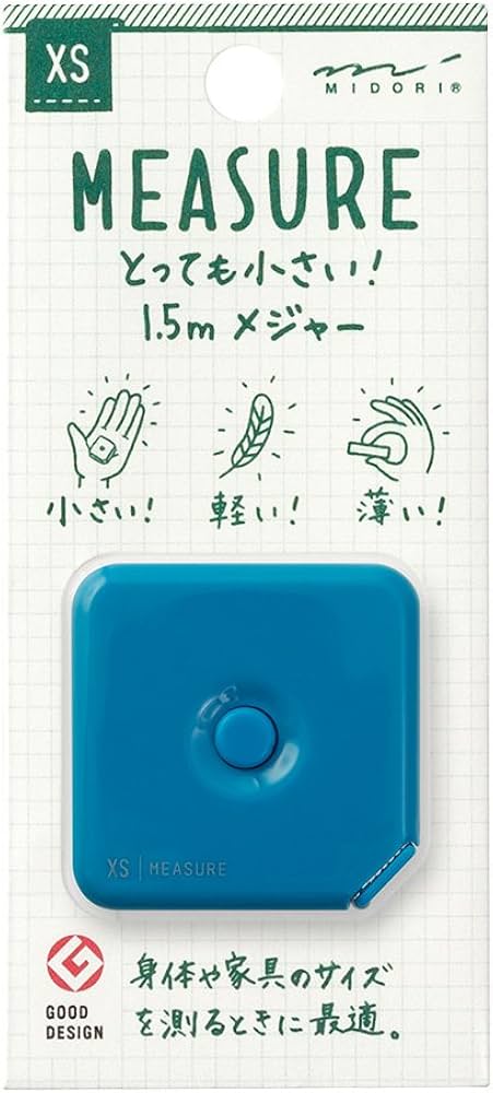 Amazon.co.jp: ミドリ メジャー XS メジャー 1.5m 青 35281006 : ホビー