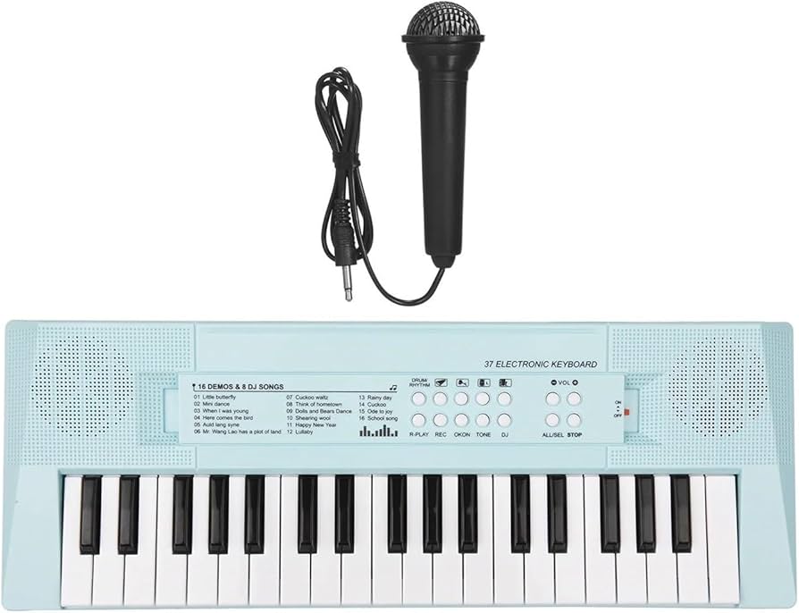 Amazon | 37鍵盤 電子キーボード 電子ピアノ ミニキーボード付き