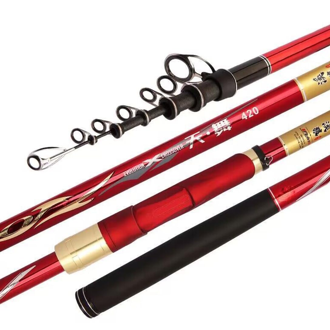 Amazon | 磯竿 投げ竿 5号 遠投 カーボン繊維釣竿 振り出しロッド