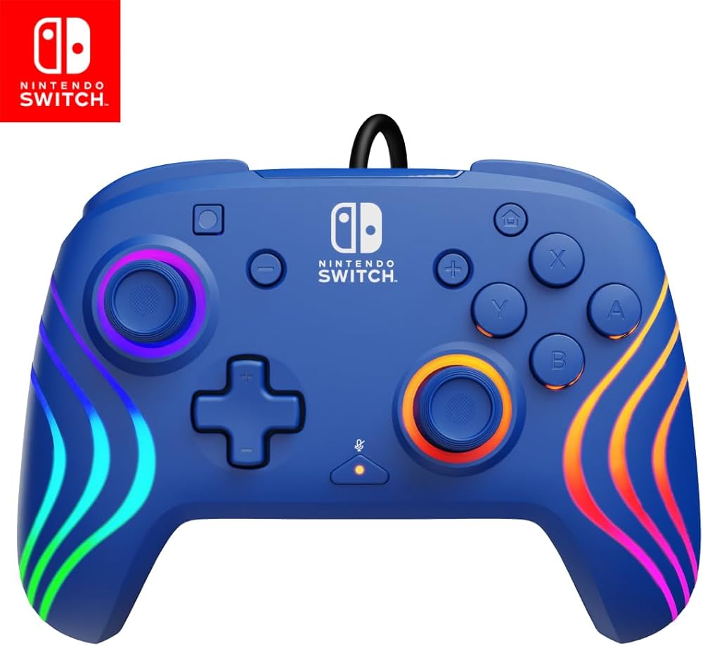 Amazon.co.jp: PDP Afterglow Wave Wired Controller: Blue for