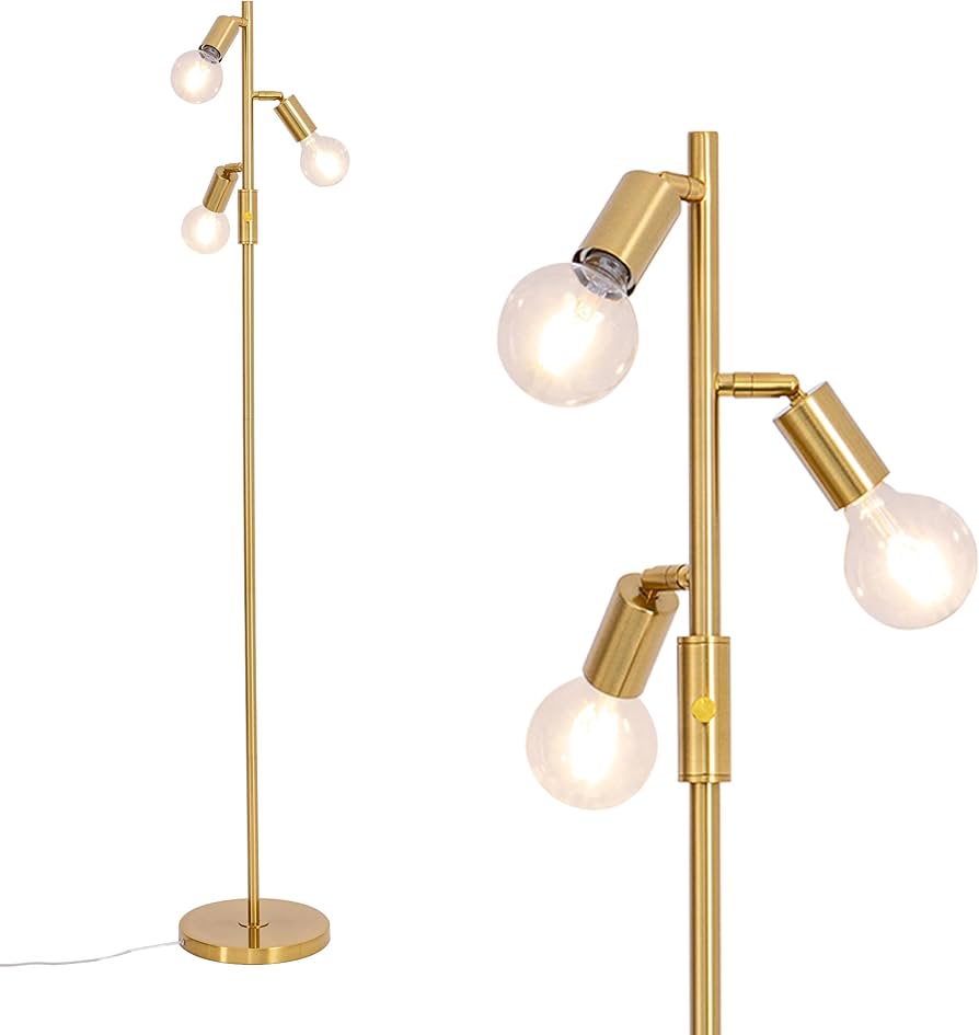 Amazon.co.jp : Chende フロアライト 3灯 フロアランプ 間接照明 寝室