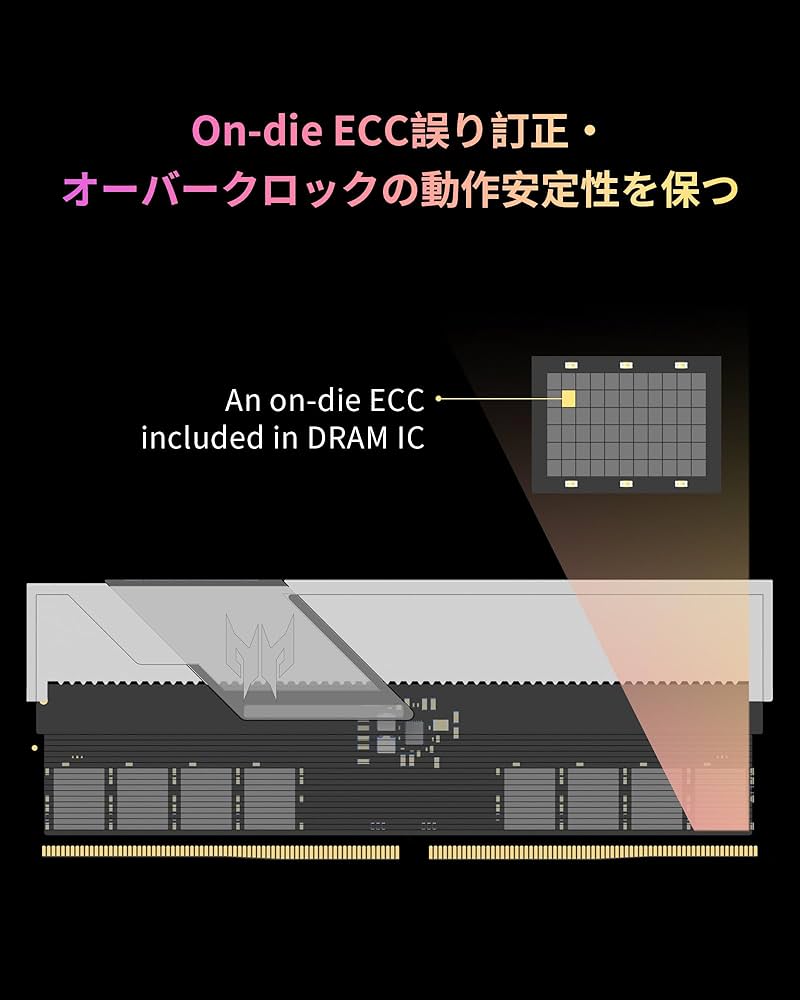 Amazon.co.jp: Acer Predator Vesta Ⅱ DDR5 6000MHz デスクトップPC用