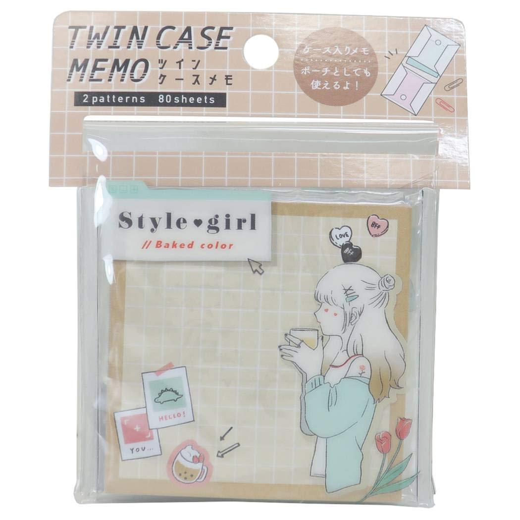 Amazon.co.jp: [メモ帳]ケース付き メモ 2個セット/スタイルガール