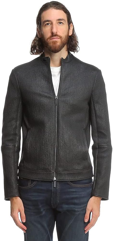 Amazon | [Emporio Armani] (エンポリオアルマーニ) レザー フルジップ