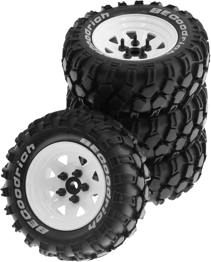 Amazon | WLYEJEA 1.9インチ RCロッククローラーホイールタイヤ 93mm 4