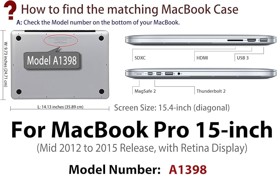 Amazon.com: UESWILL Matte Hard Case Compatible with MacBook Pro