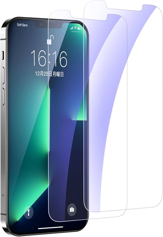 Amazon | iPhone 13 Pro Maxガラスフィルム ブルーライトカット 6.7