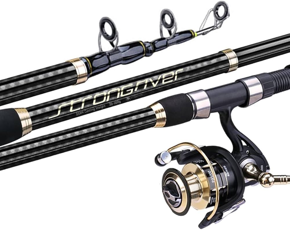 Amazon | 投げ竿 振り出し 振り出し竿 ルアーロッド スピニングリール