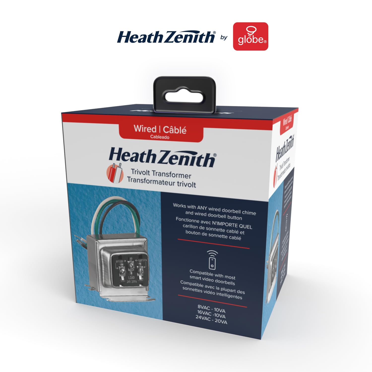 Heath Zenith SL-125-90 Silver Finish Wired Trivolt Clamp-On