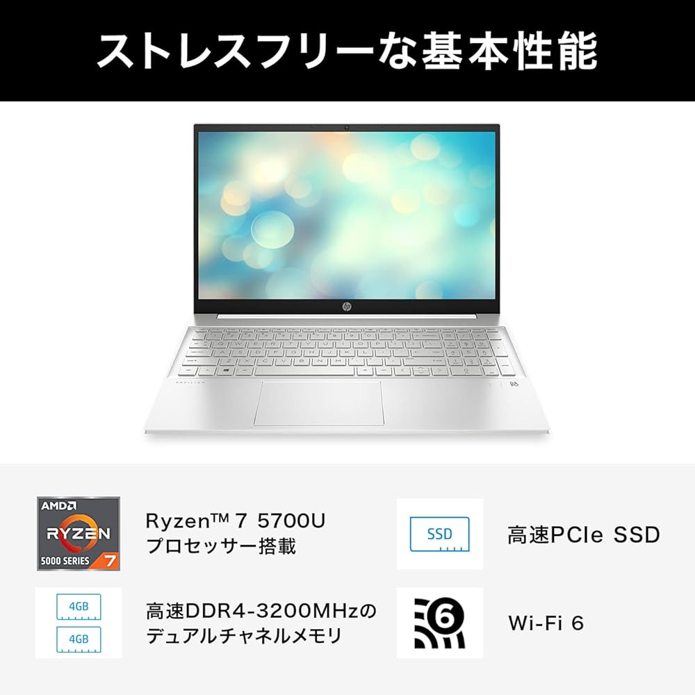 Amazon.co.jp: HP ノートパソコン 2021年旧モデル 15.6インチ フルHD