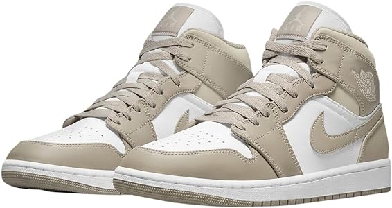 Amazon | Nike Men's Air Jordan 1 Mid Linen, College Grey/Light