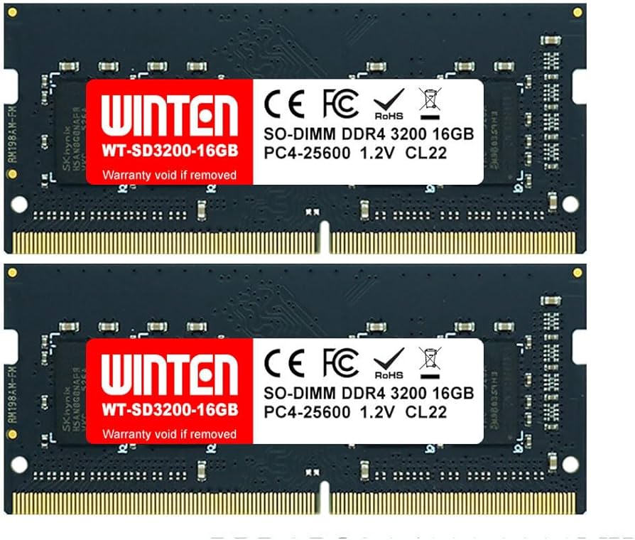 Amazon.co.jp: WINTEN ノートPC用メモリ DDR4-3200 32GB（16GB×2枚