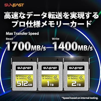Amazon | SUNEAST ULTIMATE PRO CFexpress Type Bカード 512GB SE